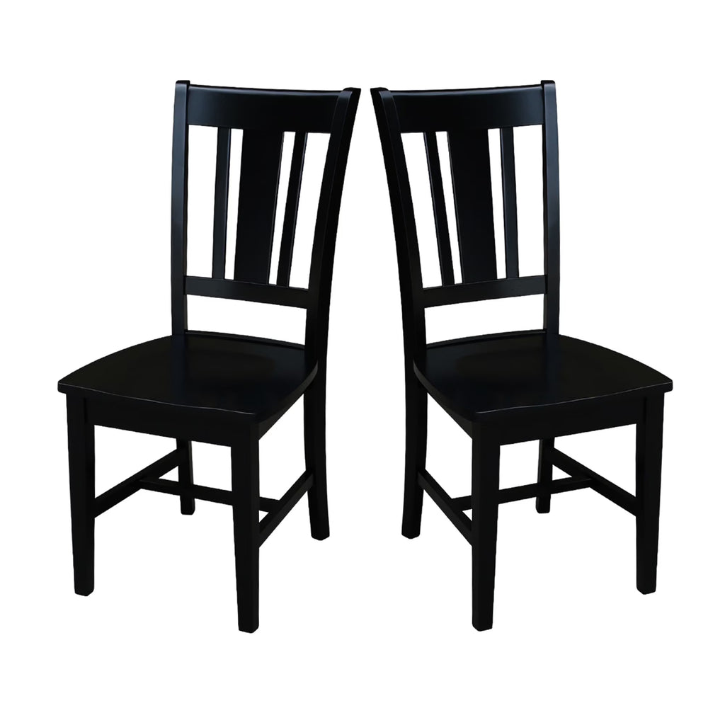 Black Splatback Dining Chair (set of 2) U39034