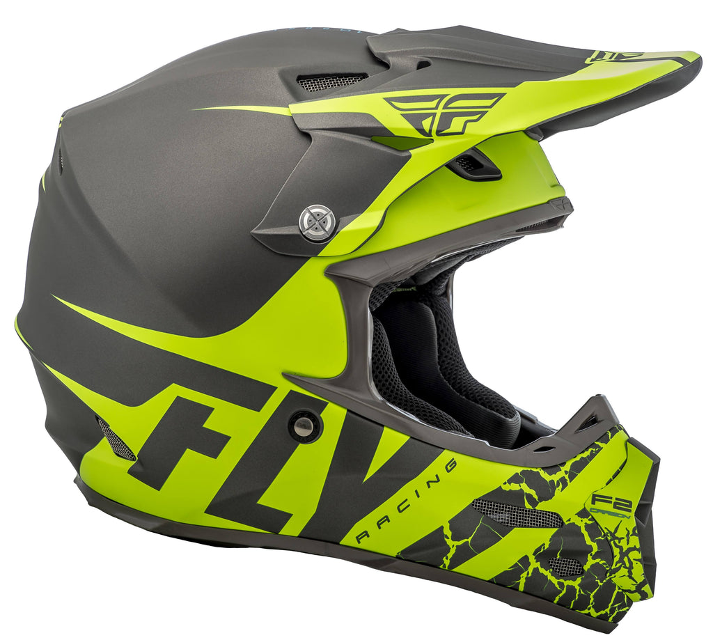 Matte Grey/Hi-Vis F2 Carbon Helmet R296149