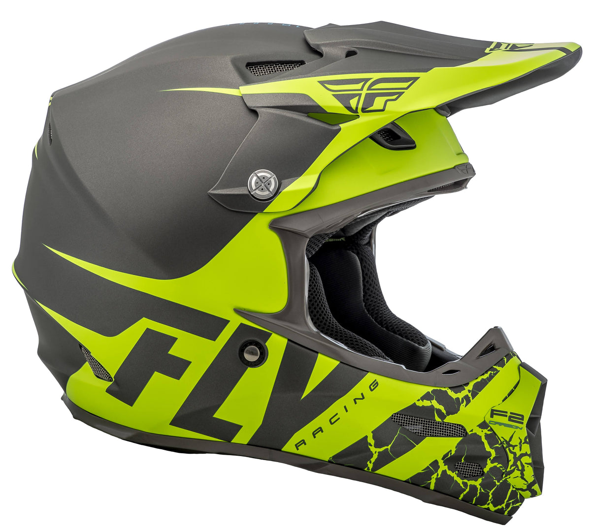 Matte Grey/Hi-Vis F2 Carbon Helmet R296149