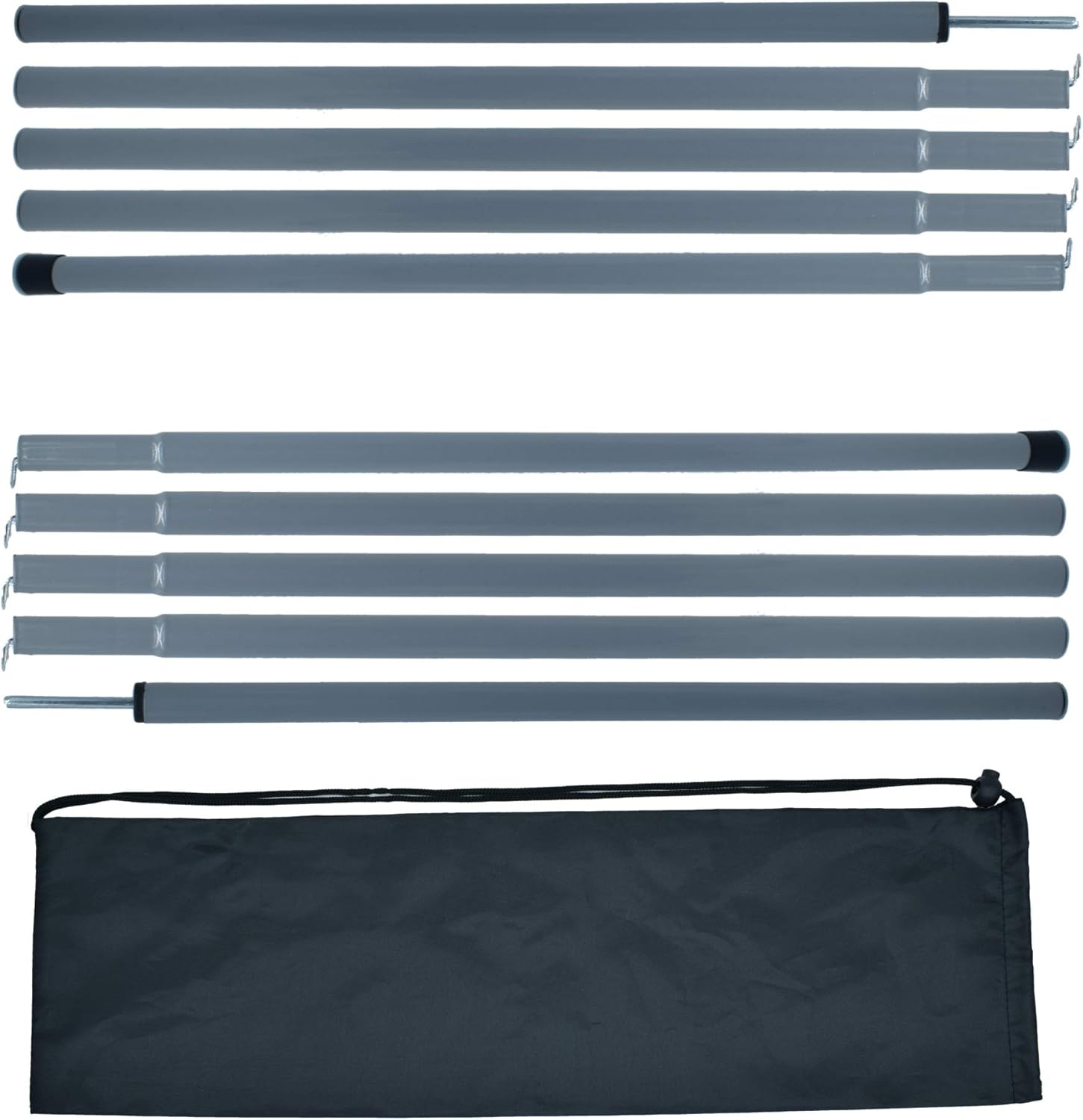 Adjustable Steel Tent Poles Set of 2 R98982