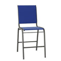 Stacking Patio Dining Side Chair Textured Beachwood Atlantis E43959