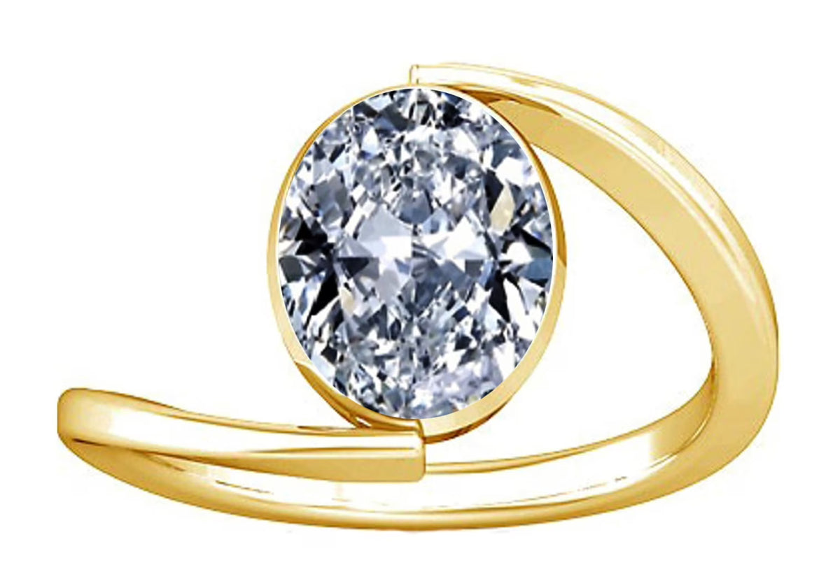 American Diamond Zircon Silver Ring K952749