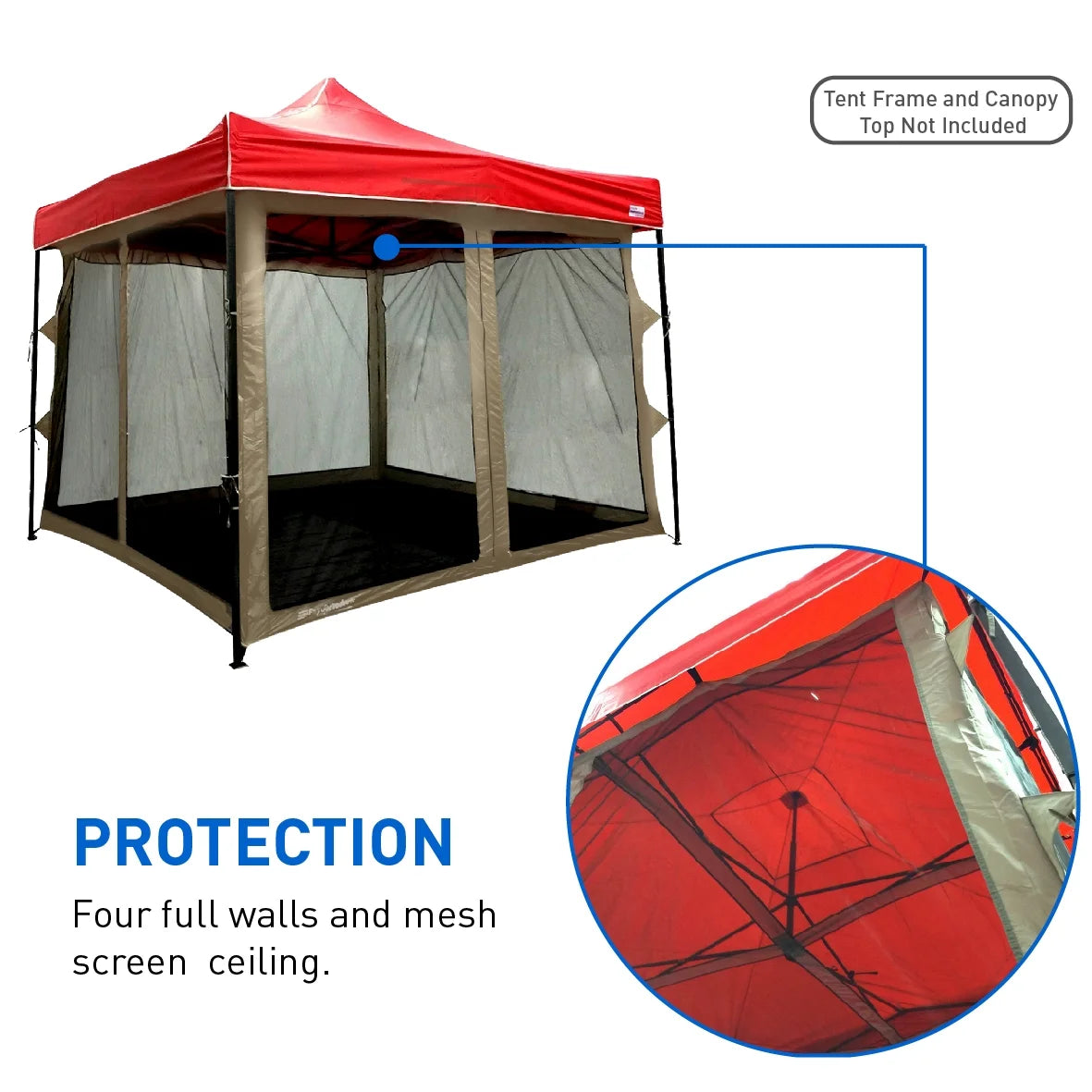 10' x 10' Screen Houses, Brown T294672