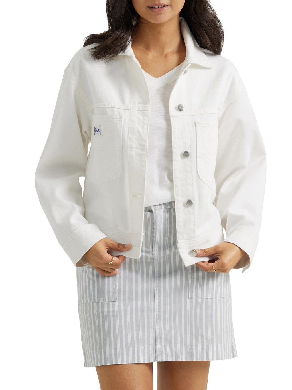 Cropped Chore Denim Jacket L14440