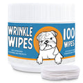 100 Count Dog Wrinkle Wipes for French Bulldog, English Bulldog, Pugs Q524276