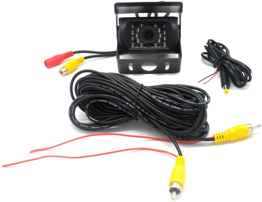 12V 24V Vehicle Backup Camera System Rear View Camera with 7 Monitor and 34 ft AV Cables Y7539