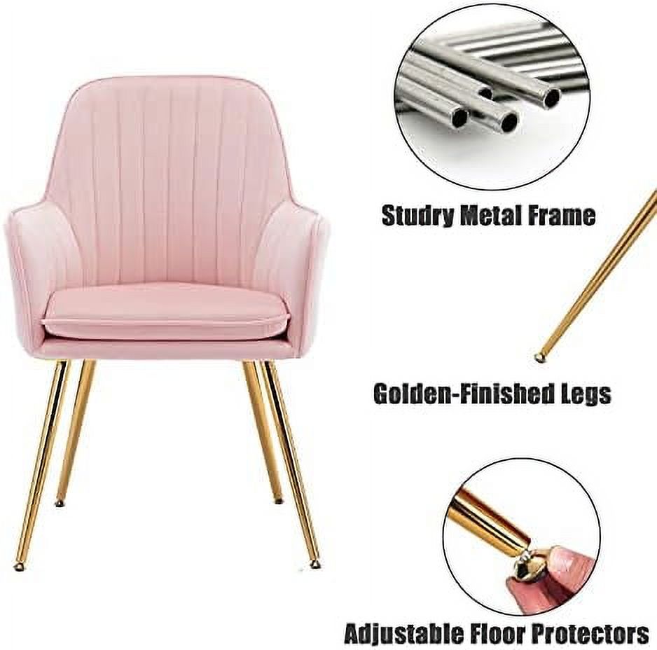 Beige Velvet Accent Chair C414665