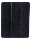 Black Crocodile-Embossed iPad Pro Case U380244