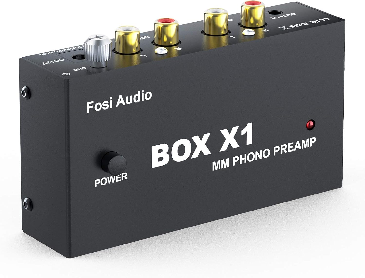 Phono Preamp with 3.5MM Headphone and RCA Output, DC 12V Power Supply, Pack of 2 E681