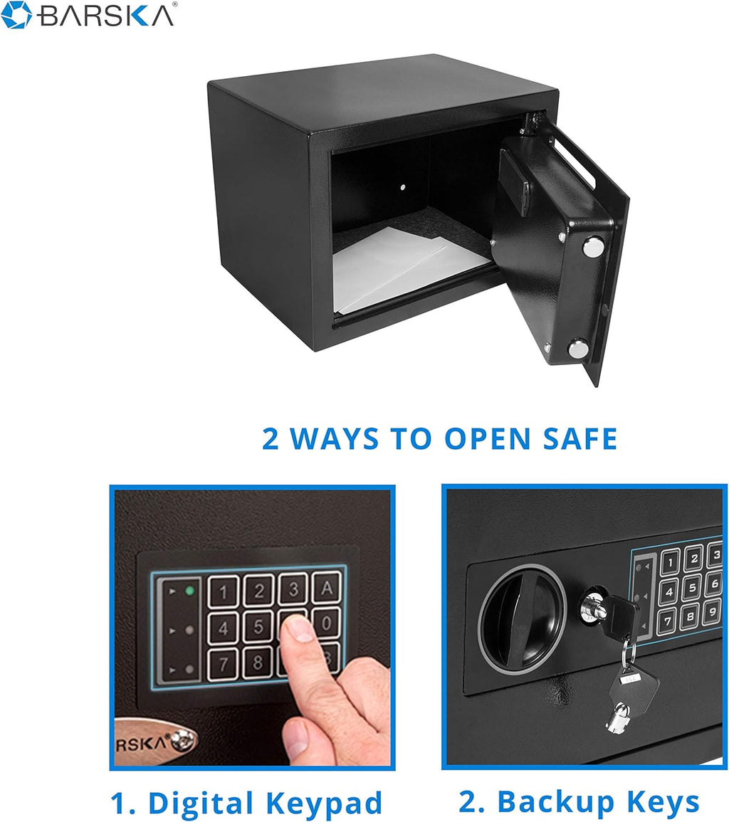 Compact Digital Depository Drop Safe with Front Load Drop Box A94100
