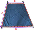 Boat Shade Kit with Stainless Steel Telescopic Rod, Dark Blue, 4ft x 5ft T851546