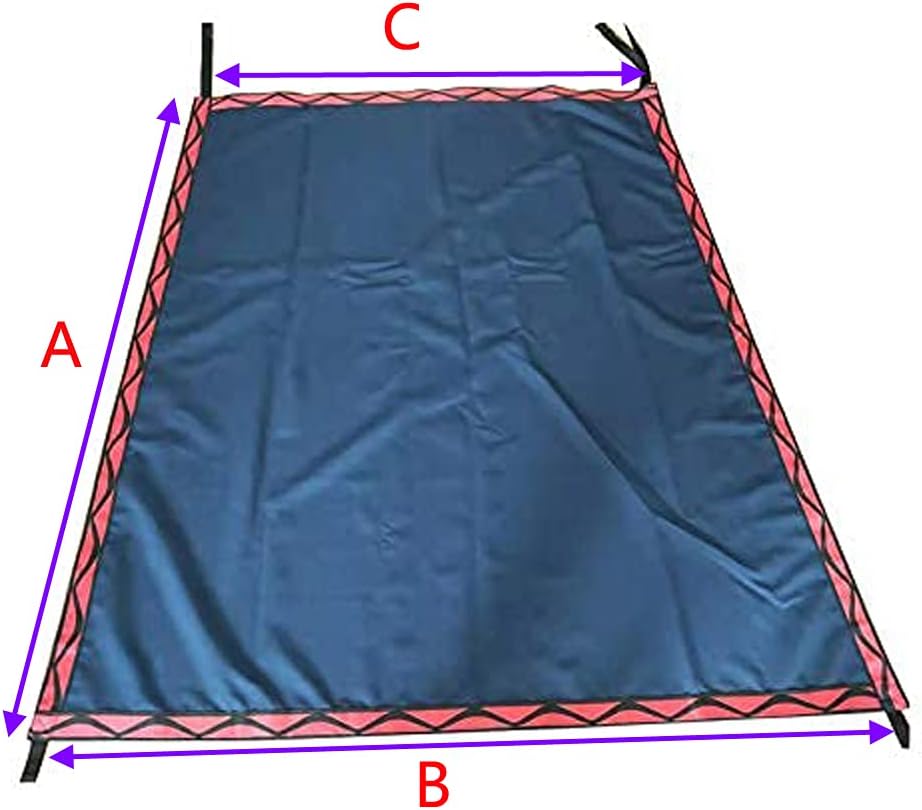 Boat Shade Kit with Stainless Steel Telescopic Rod, Dark Blue, 4ft x 5ft T851546