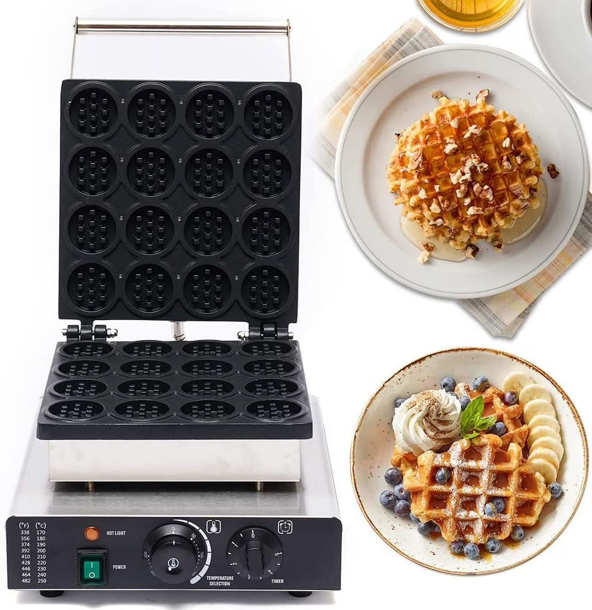 16pcs Nonstick Electric Waffle Maker L419880