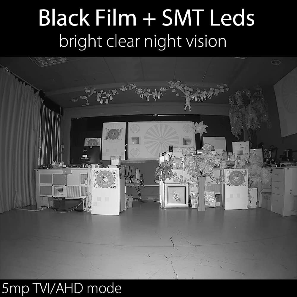 Clear Night Vision 5MP TVI/AHD 4MP HDCVI 2.8-12mm Manual Zoom Bullet CCTV Security Camera D52267