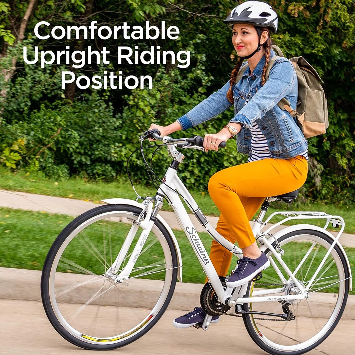 White 700c Women's Hybrid Bicycle K21047