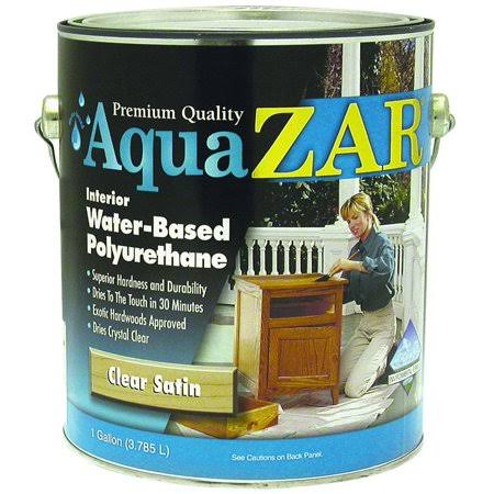 Zar Clear Satin Interior Water Based Polyurethane Gallon (Case of 2) U199