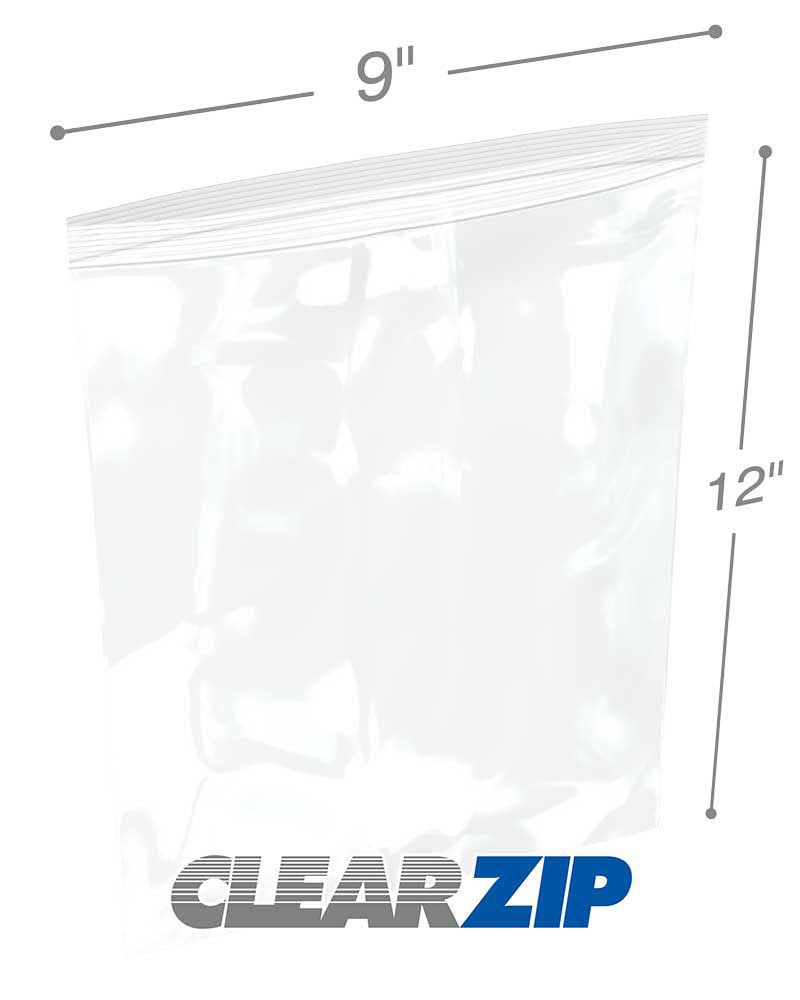 White Zip Lock Reclosable Bags 1000/Case B984
