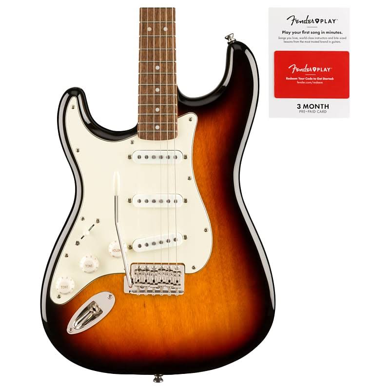 Left-Handed 3 Tone Sunburst Stratocaster K8563