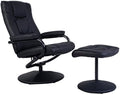Gray PU Leather Recliner Chair with Ottoman K78515
