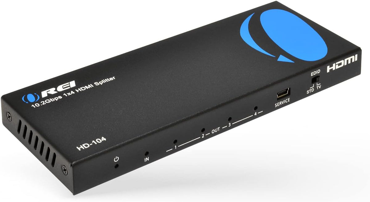 4K 1x4 HDMI Splitter Powered Ver 1.4 Full HD 1080P 3D Support Black E855715