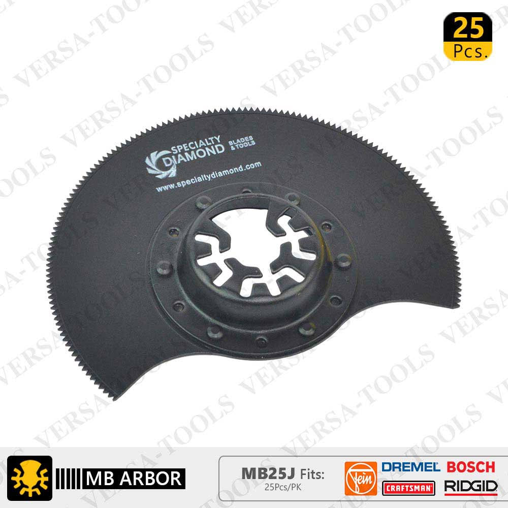 80mm HSS Semi-Circular Multi-Tool Saw Blades 25/pk T261