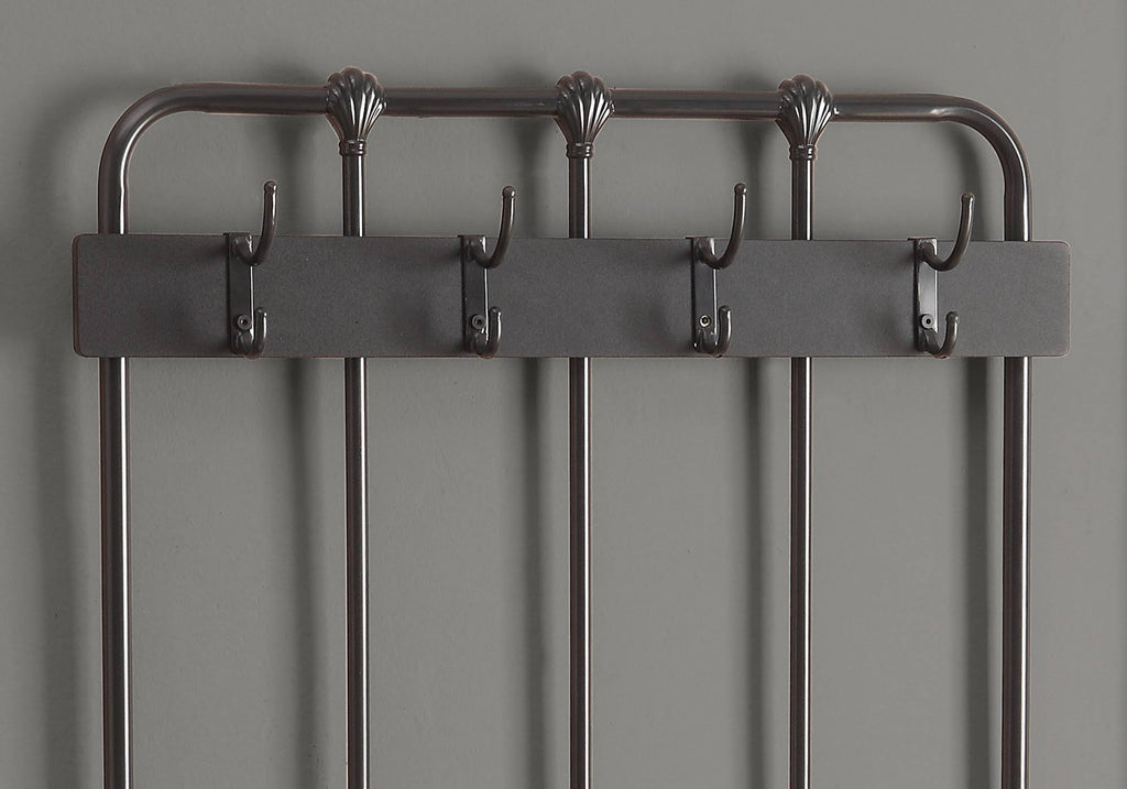 Charcoal Grey Metal Bench Q367198