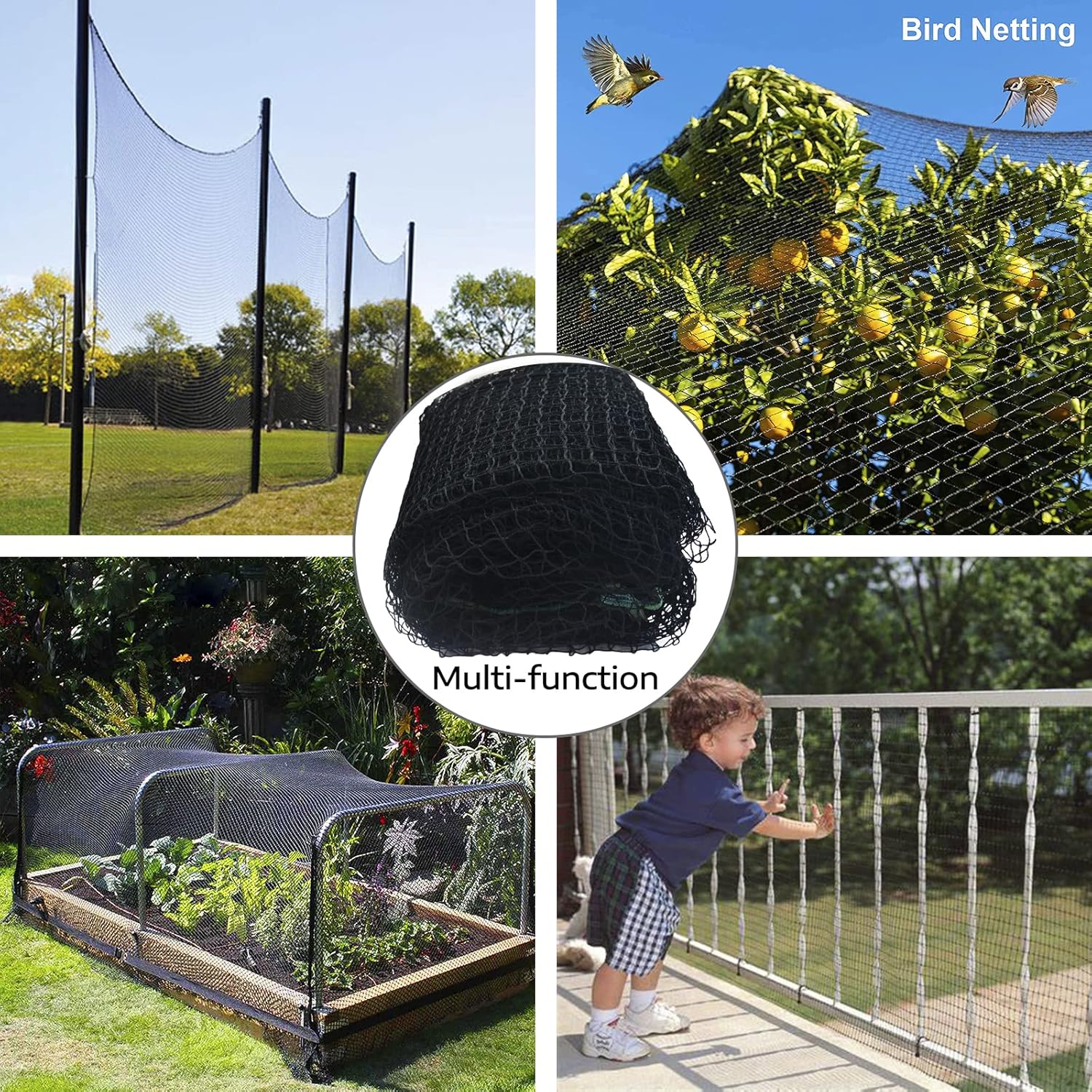 Baseball Backstop Netting 30x 12ft E977347