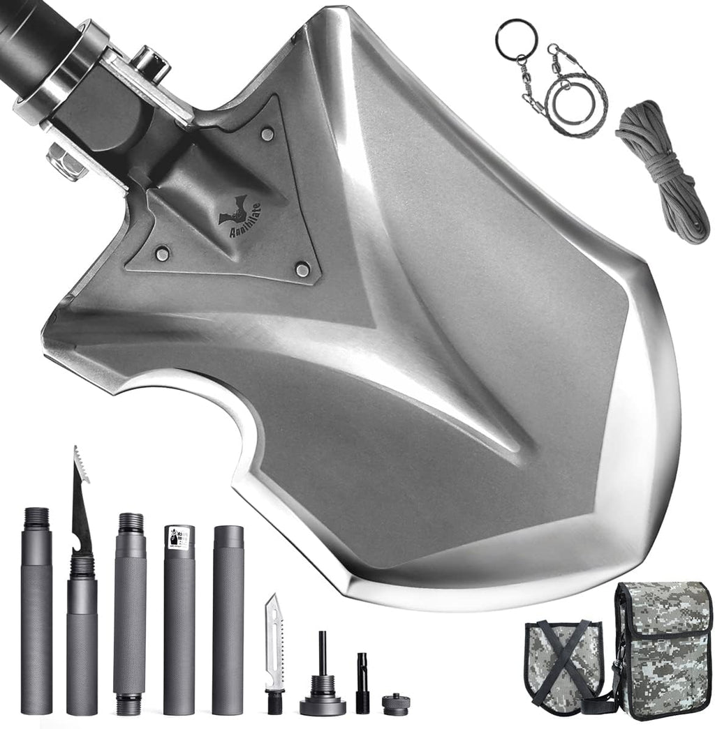 High-Carbon Steel Tactical Folding Shovel with Bag V1786