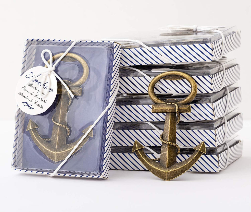 30Pcs Nautical Anchor Bottle Openers with Individual Gift Package R927405