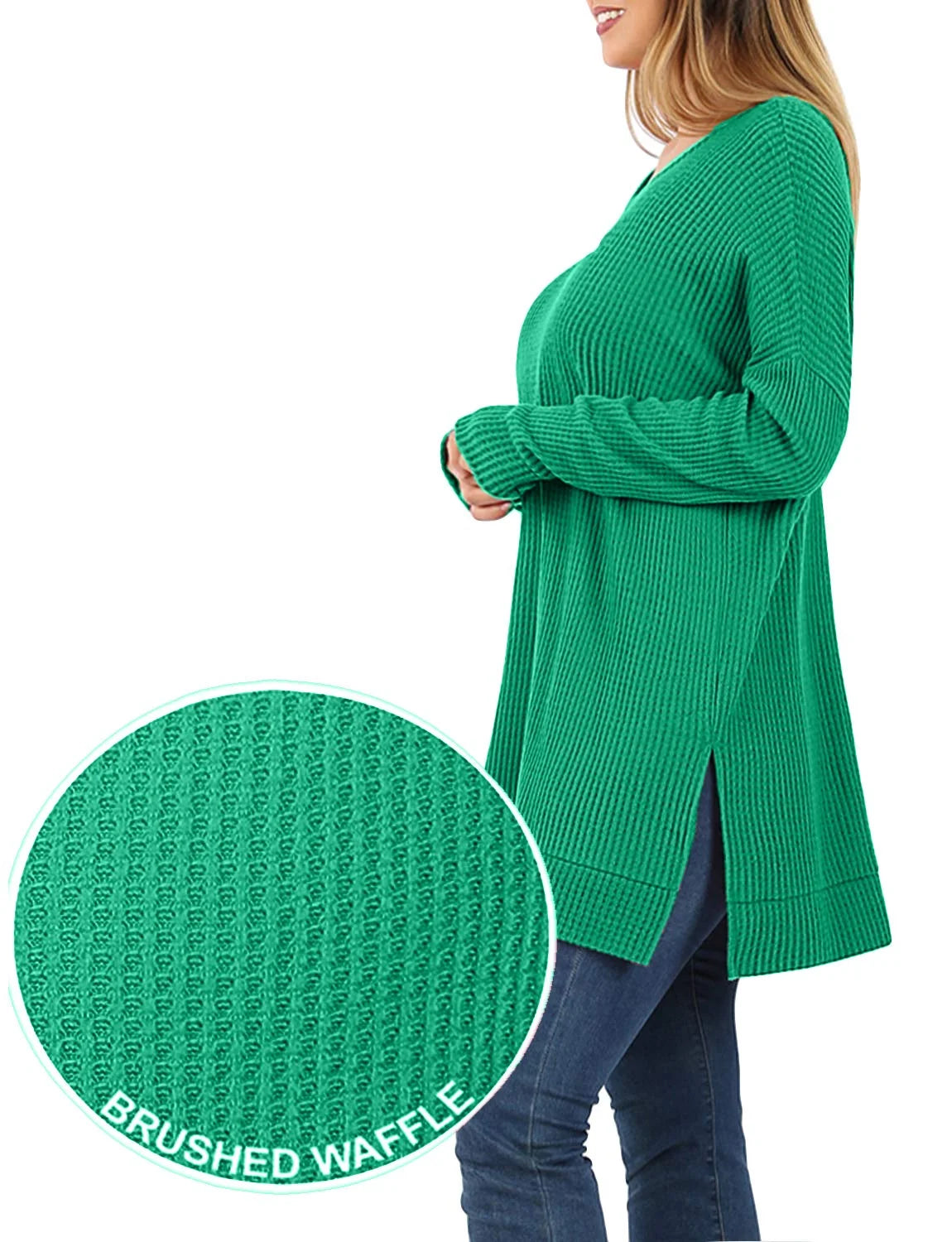 Kellygreen Knit Sweater Pullover W55458