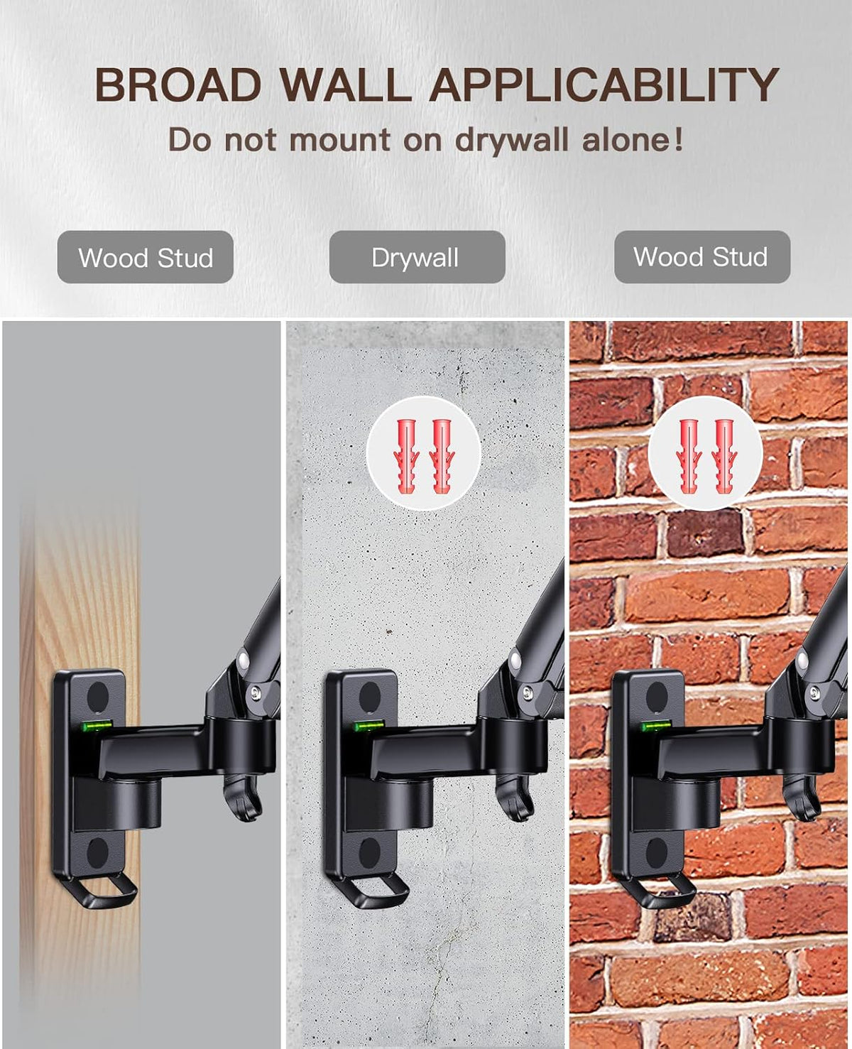 Full Motion Wall Mount for 22”-35” Screens, VESA 75/100/200mm, Pack of 2 P640031
