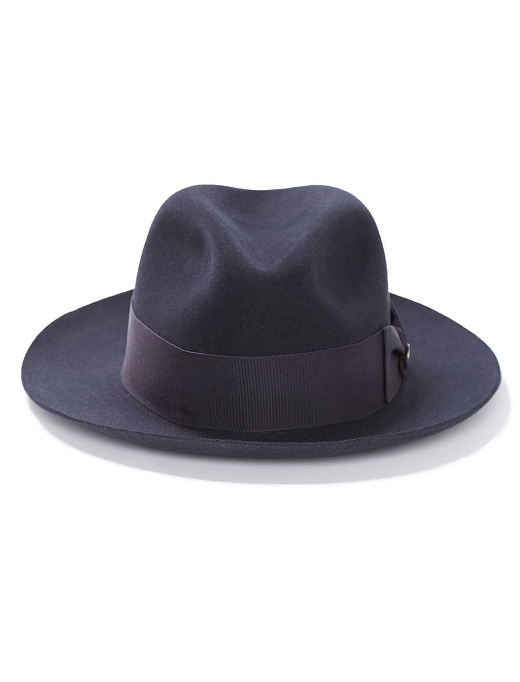 Navy Fur Felt Fedora Hat Y7923