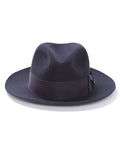 Navy Fur Felt Fedora Hat Y7923