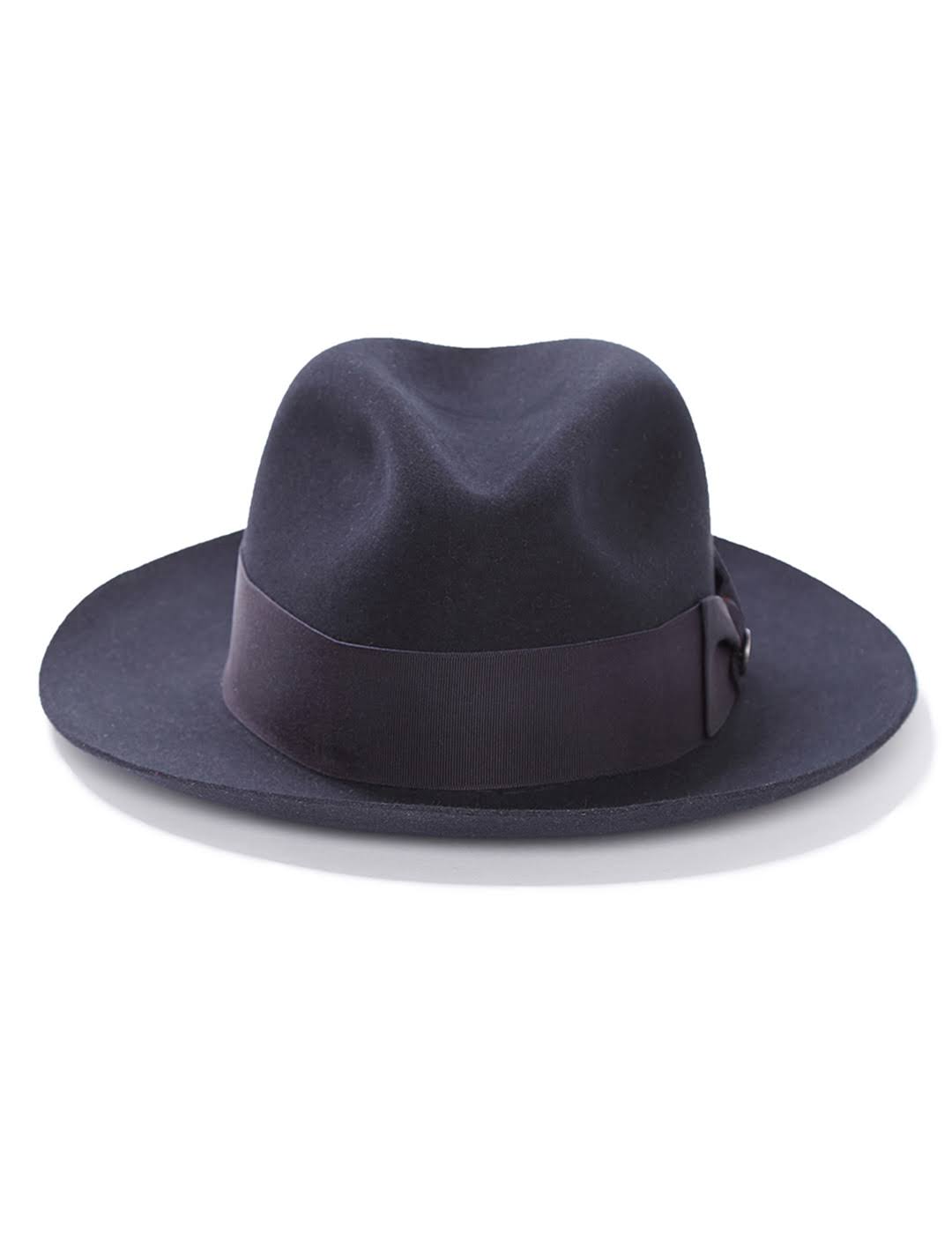 Navy Fur Felt Fedora Hat Y7923