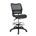 Black Ergonomic Drafting Chair O31811