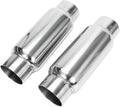 3" Inlet 3" Outlet Stainless Steel Exhaust Muffler Resonator, 12" Overall Length, Pack of 2 T362