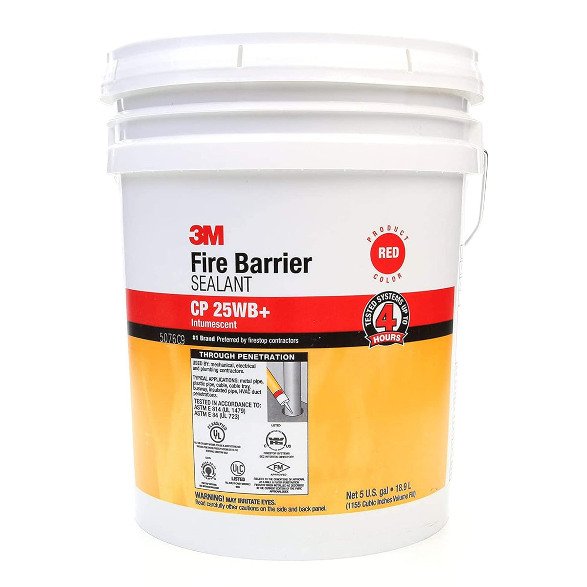 Fire Barrier Sealant - 5 Gallon Drum (Pail) - Red O93294