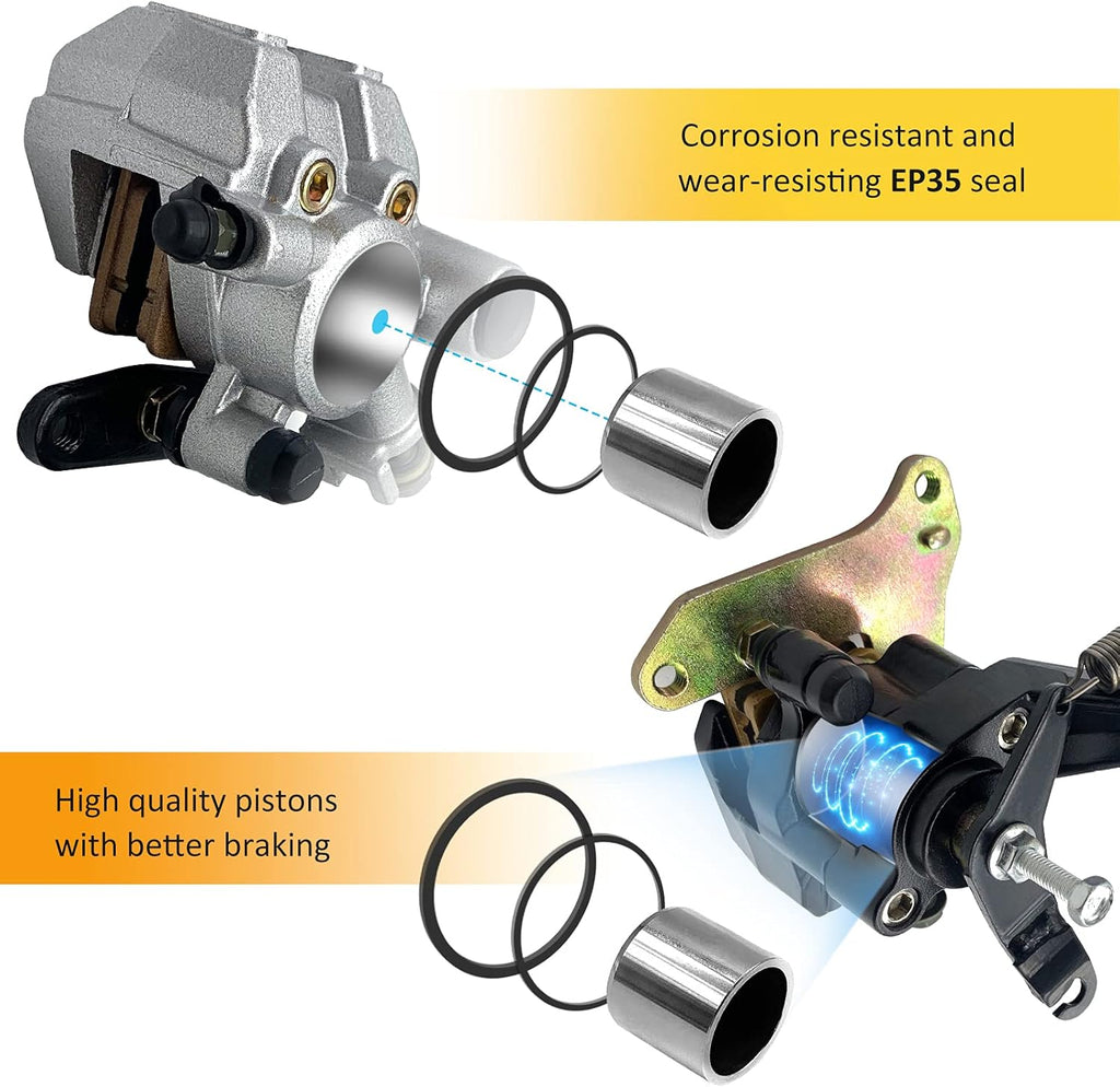 Front Left Right & Rear Brake Calipers Pack of 2 L6033