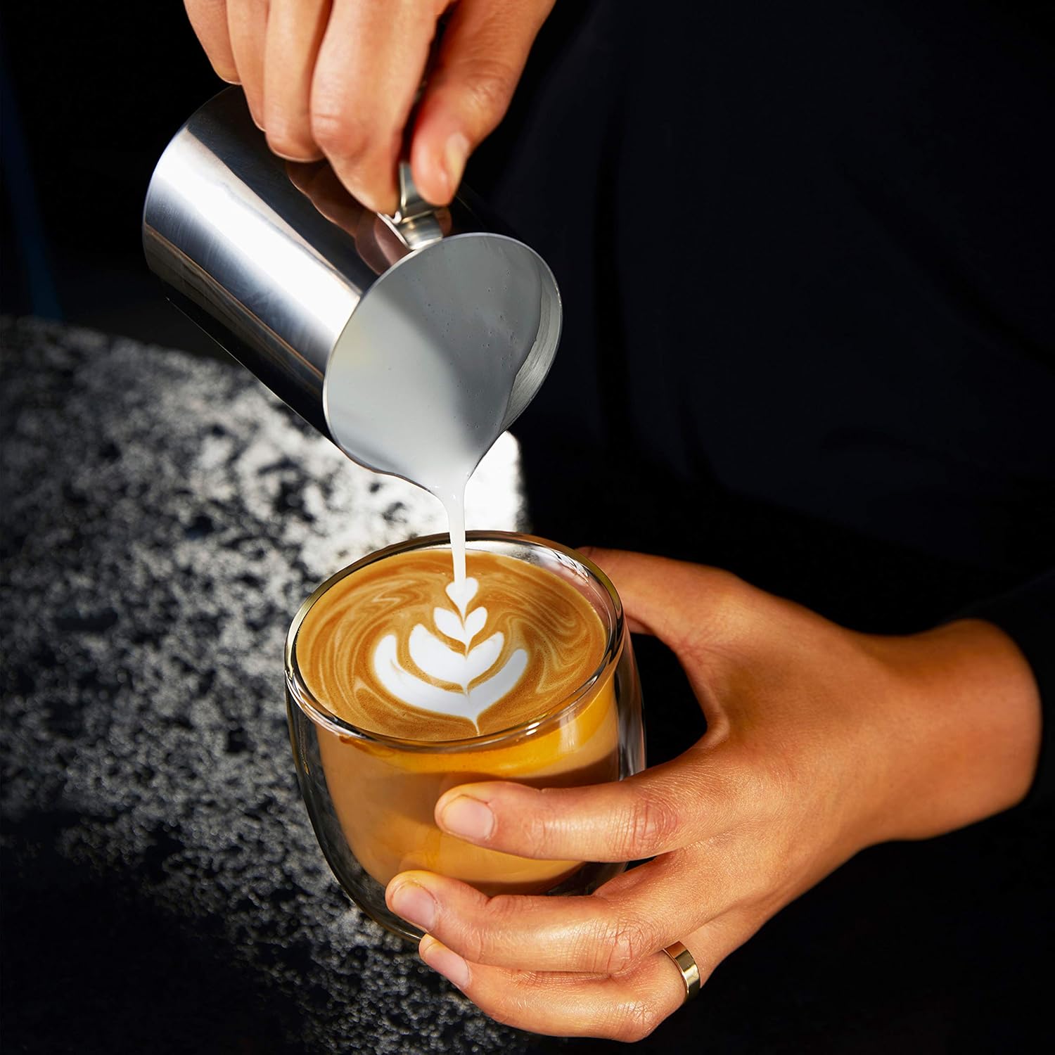 Stainless Espresso Machine with Steam Wand P68446