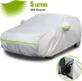 Hatchback Car Cover 5 Layers Universal Fit 146 to 157 inch Pack of 2 S4816