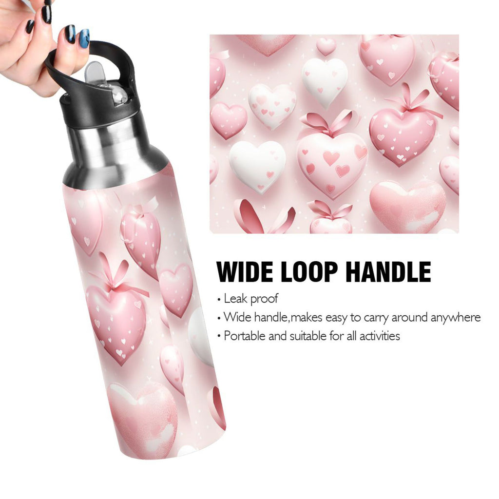 Insulated Thermos Stainless Steel Water Bottle with Straw Lid, 20 oz R17846