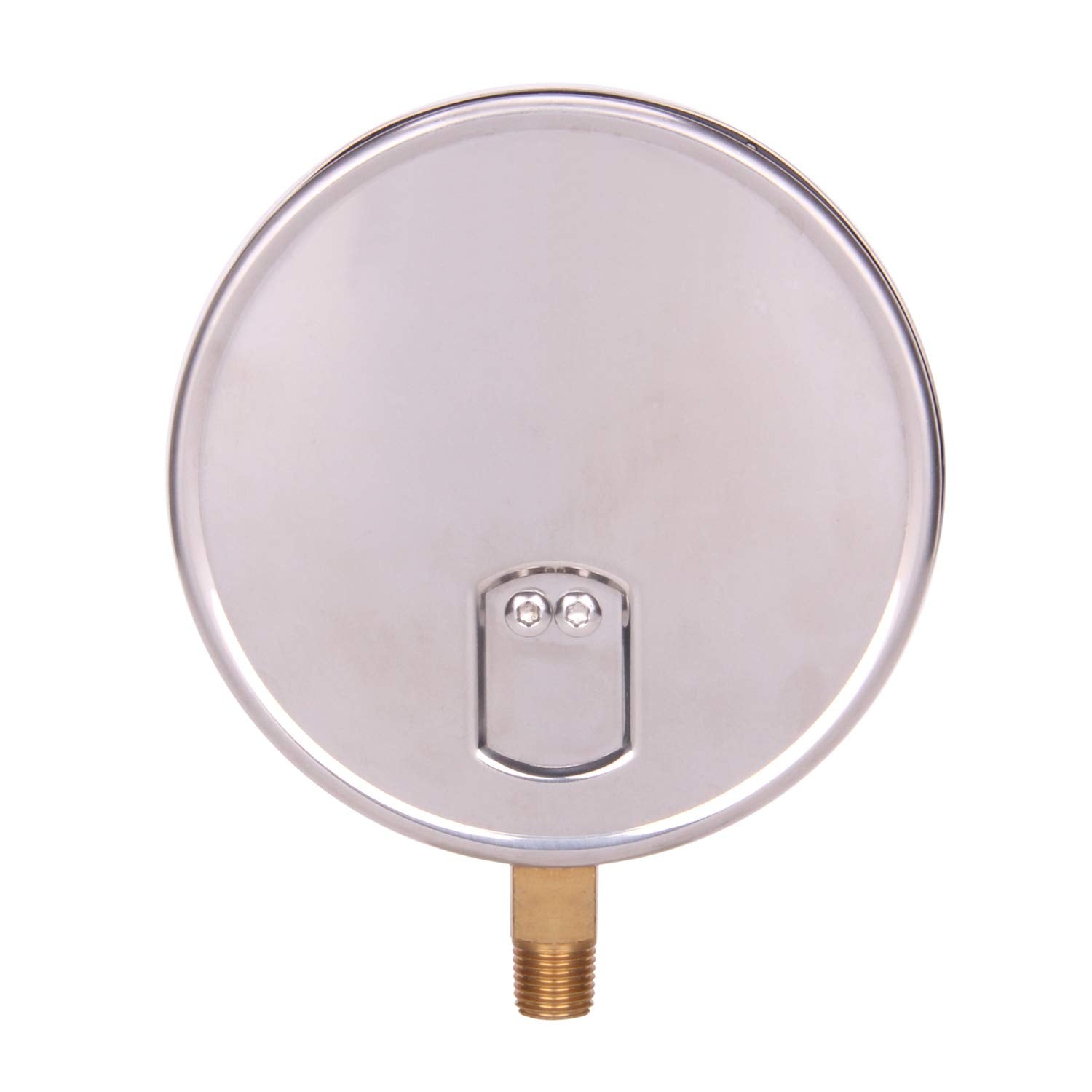 304 Stainless Steel Case Pressure Gauge, 0-200Psi, 4-1/2 Dial Size, 1/4 NPT Lower Mount U437035