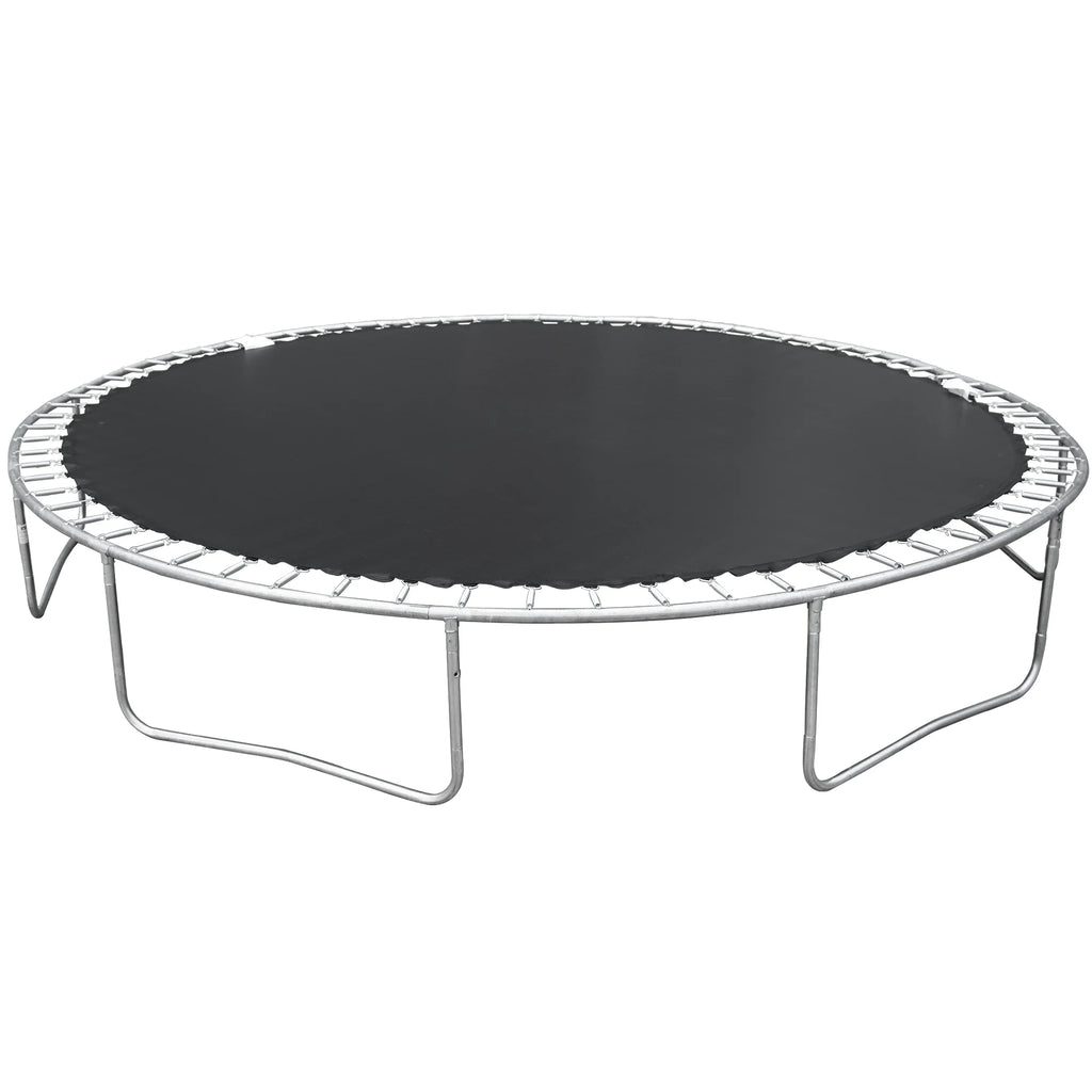 14FT Outdoor Trampoline with Basketball Hoop, Ladder and Safety Enclosure Net P3864