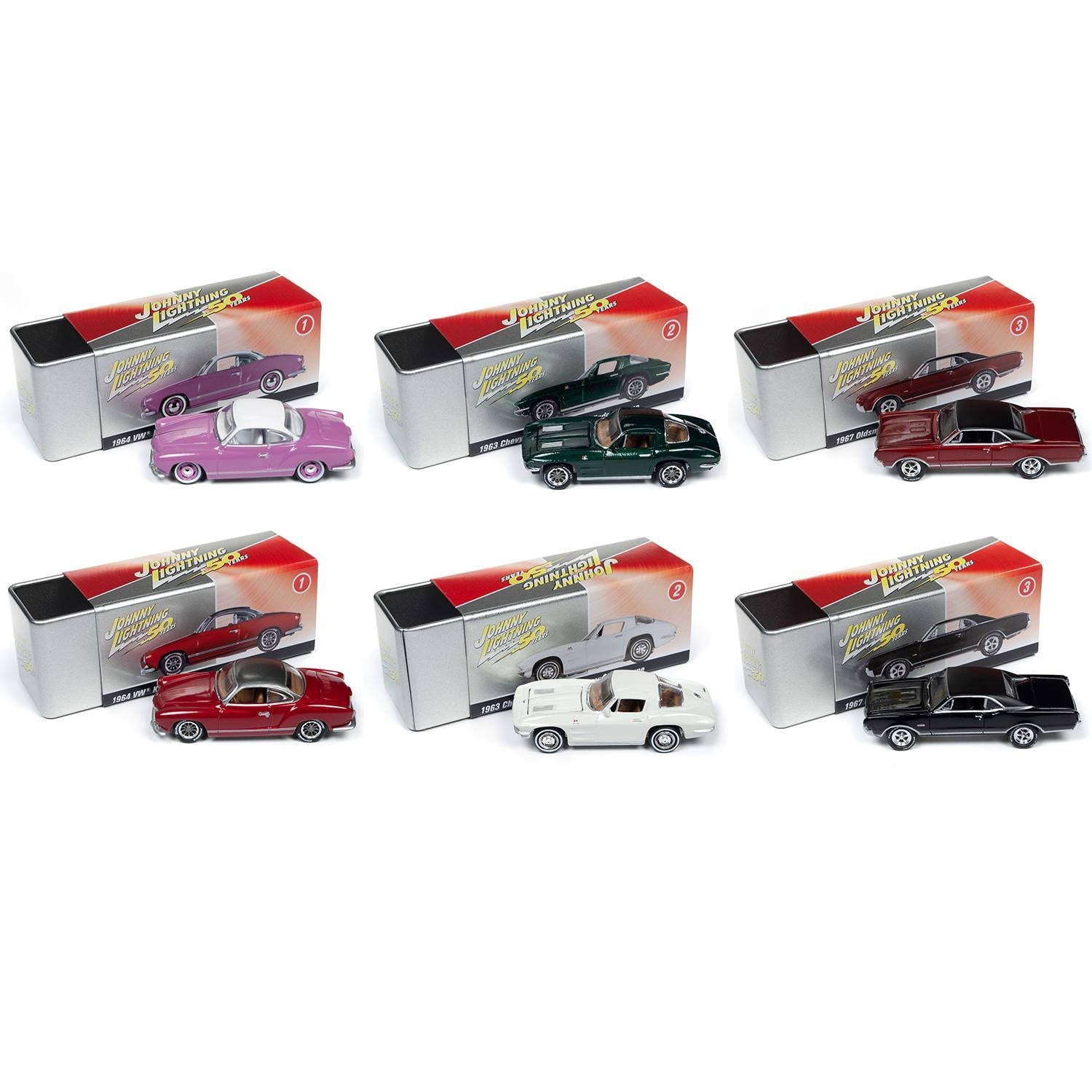 Set of 6 1/64 Diecast Cars T7817