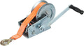 3500lbs Dual Gear Hand Winch Polyester Strap Pack of 2 C330