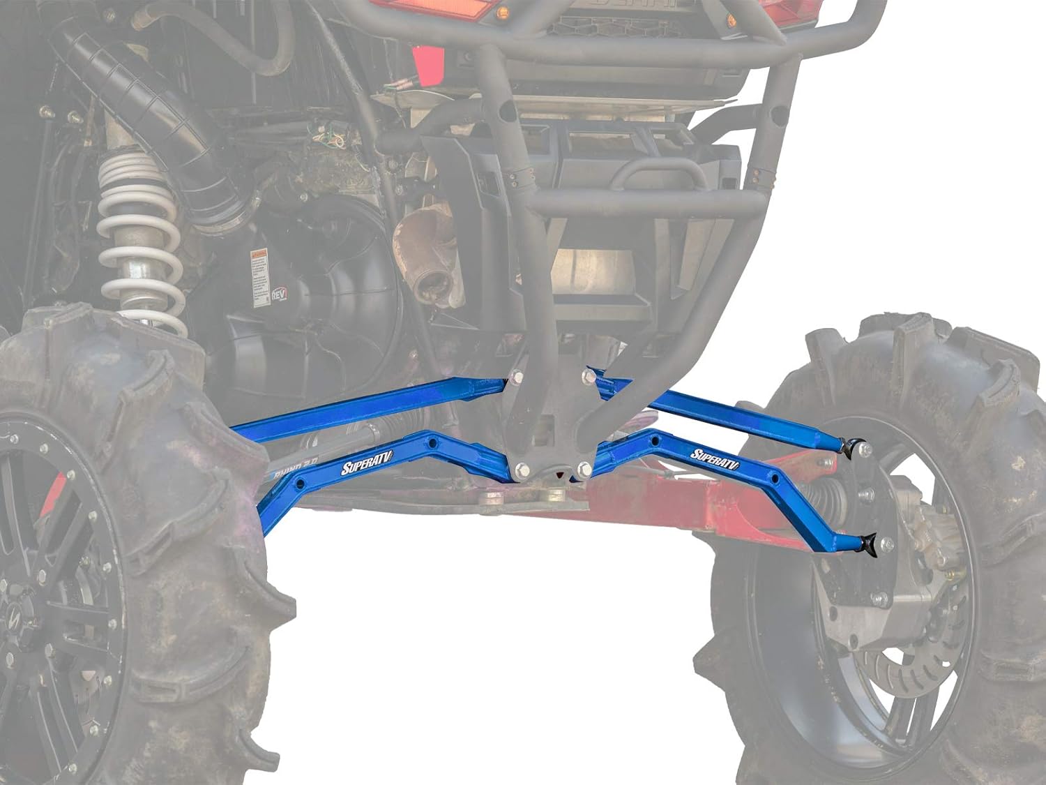 Red Heavy-Duty Boxed Rear Radius Arms for Polaris RZR XP 1000 C88406