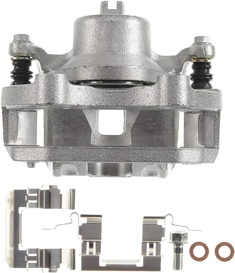Disc Brake Caliper Assembly with Bracket Front Left Driver Side Pack of 2 N412840