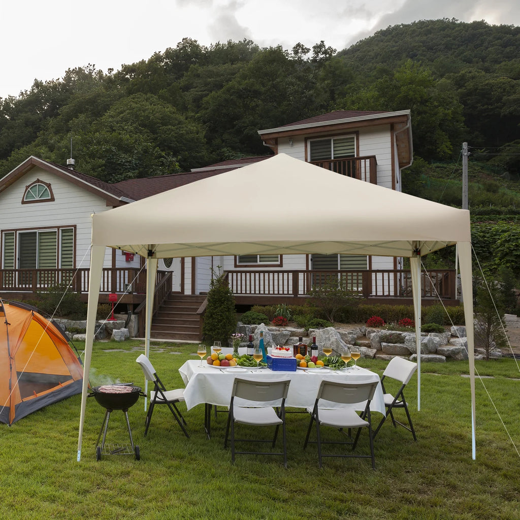 Beige Pop Up Canopy Tent Q432342