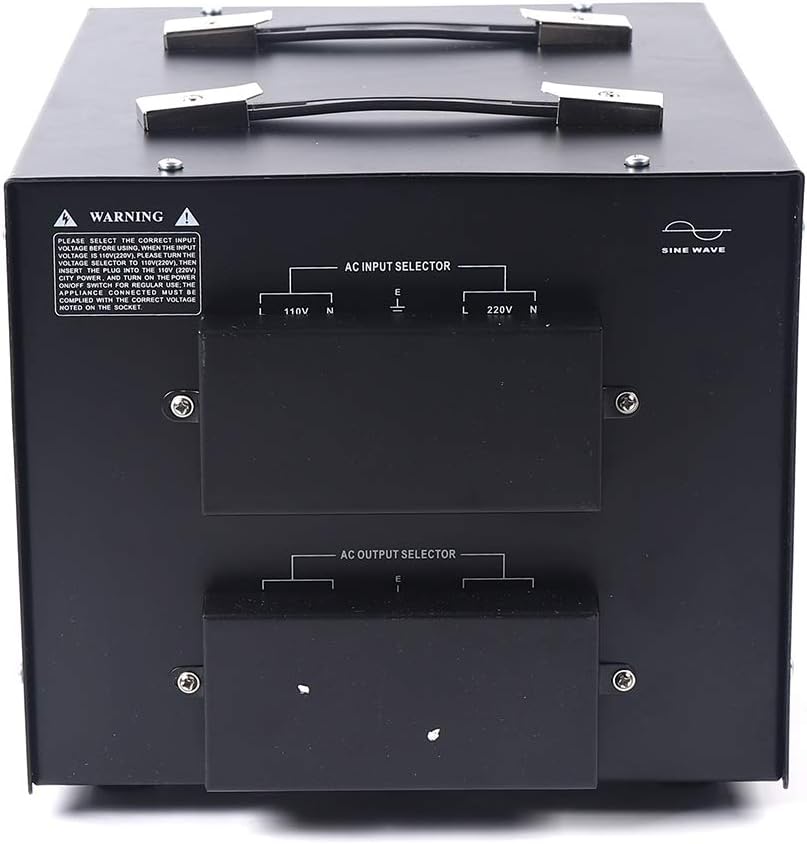10000W Voltage Converter Transformer Step Up/Down 110V/220V Heavy Duty Power Converter with 2 US Outlets, 2 Universal Outlets, Circuit Breaker N549