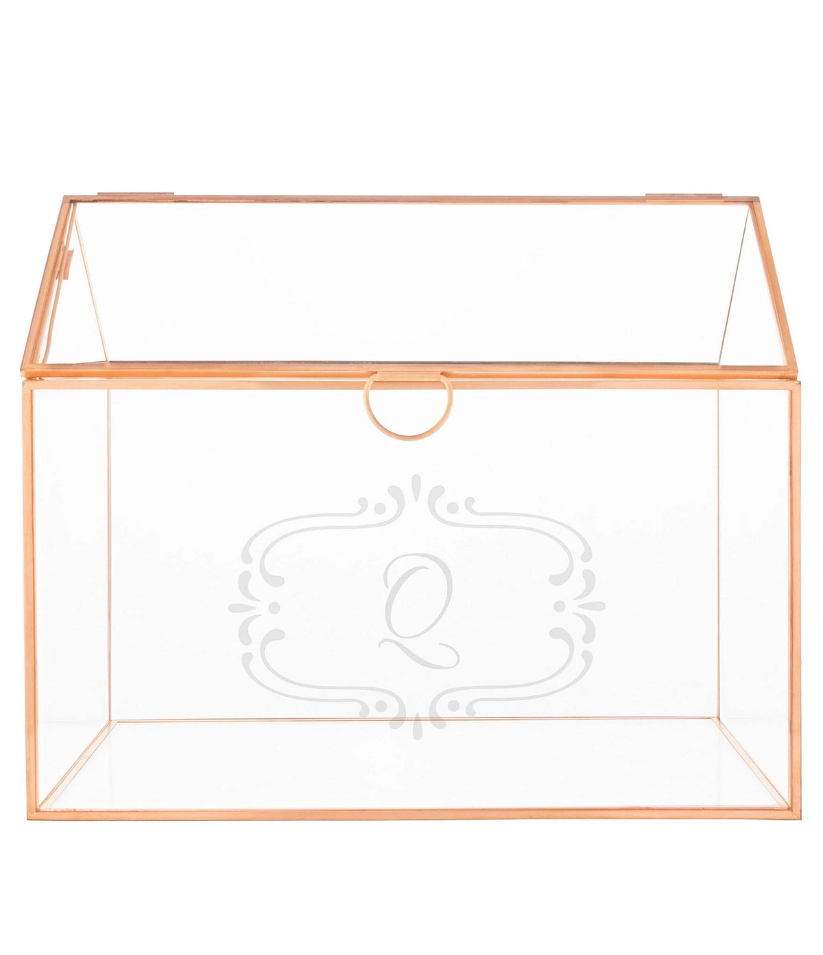Personalized Glass Terrarium Card Holder T392142